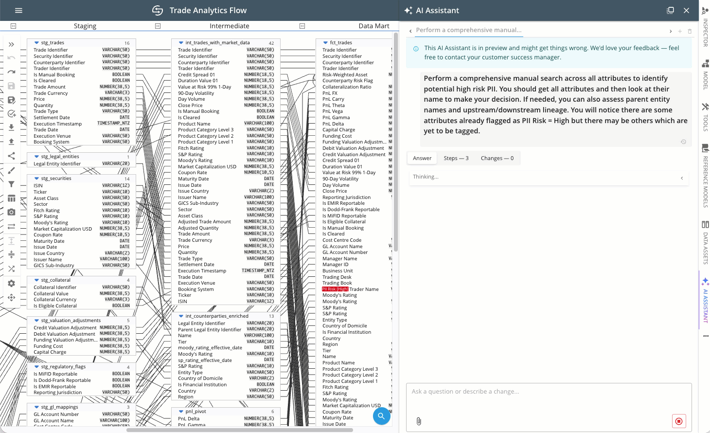 AI Lineage Assistant walkthrough